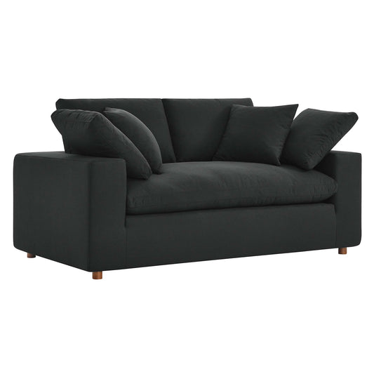 Angelic Cloudblend Loveseat, Black