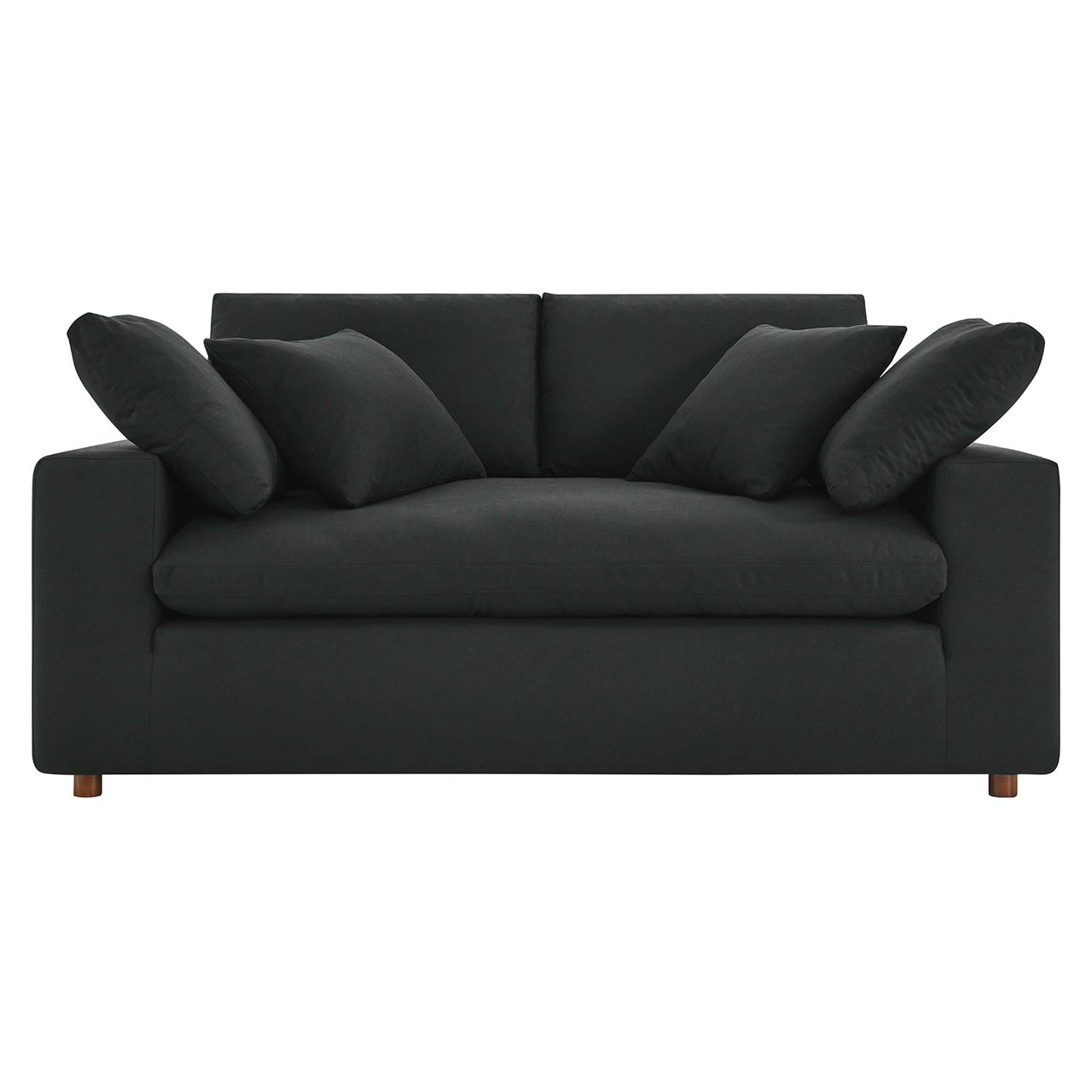 Angelic Cloudblend Loveseat, Black