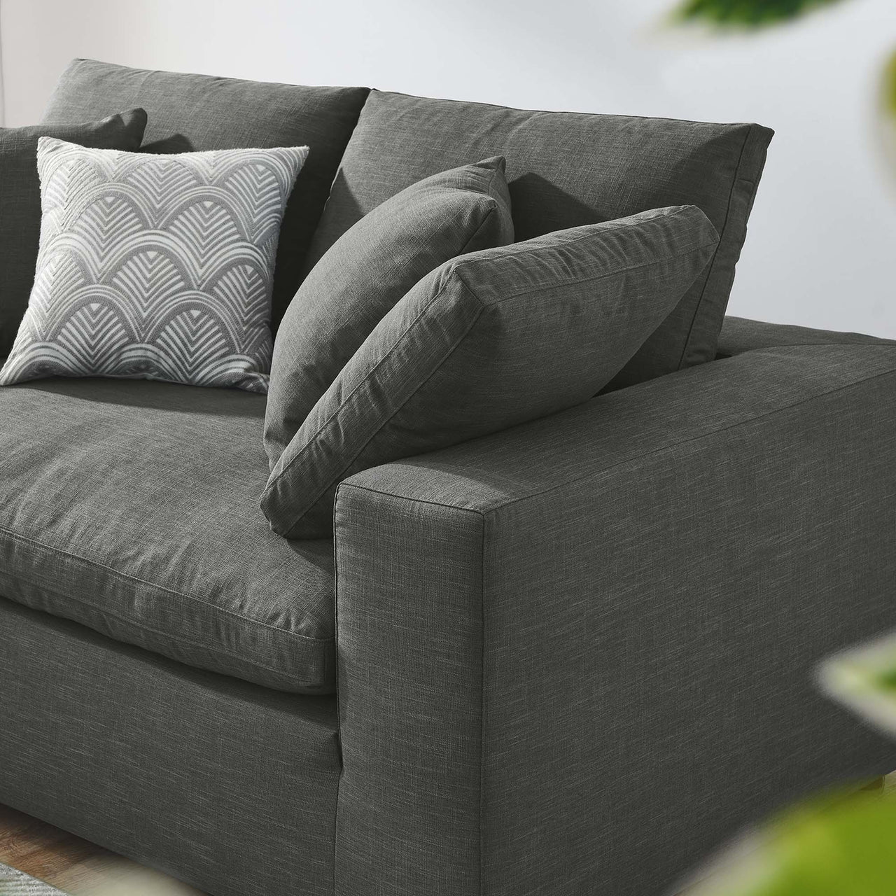 Angelic Cloudblend Loveseat, Gray