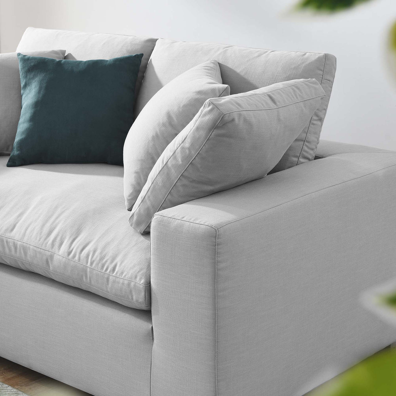 Angelic Cloudblend Loveseat, Light Gray