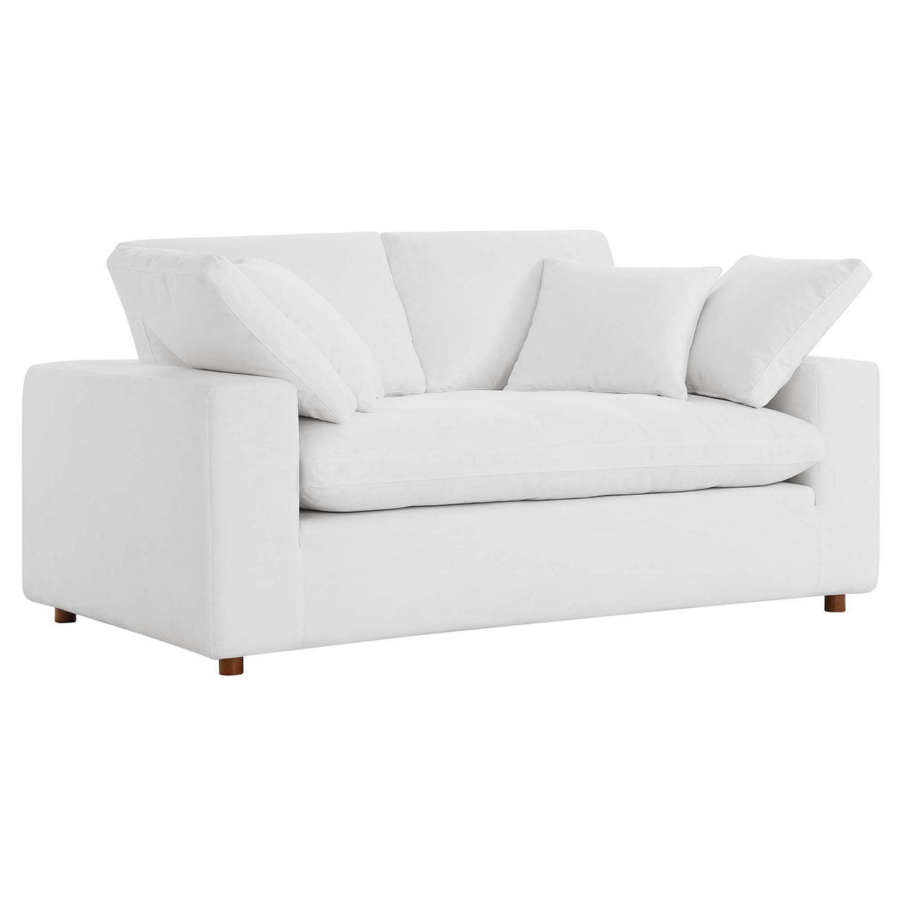 Angelic Cloudblend Loveseat, Pure White