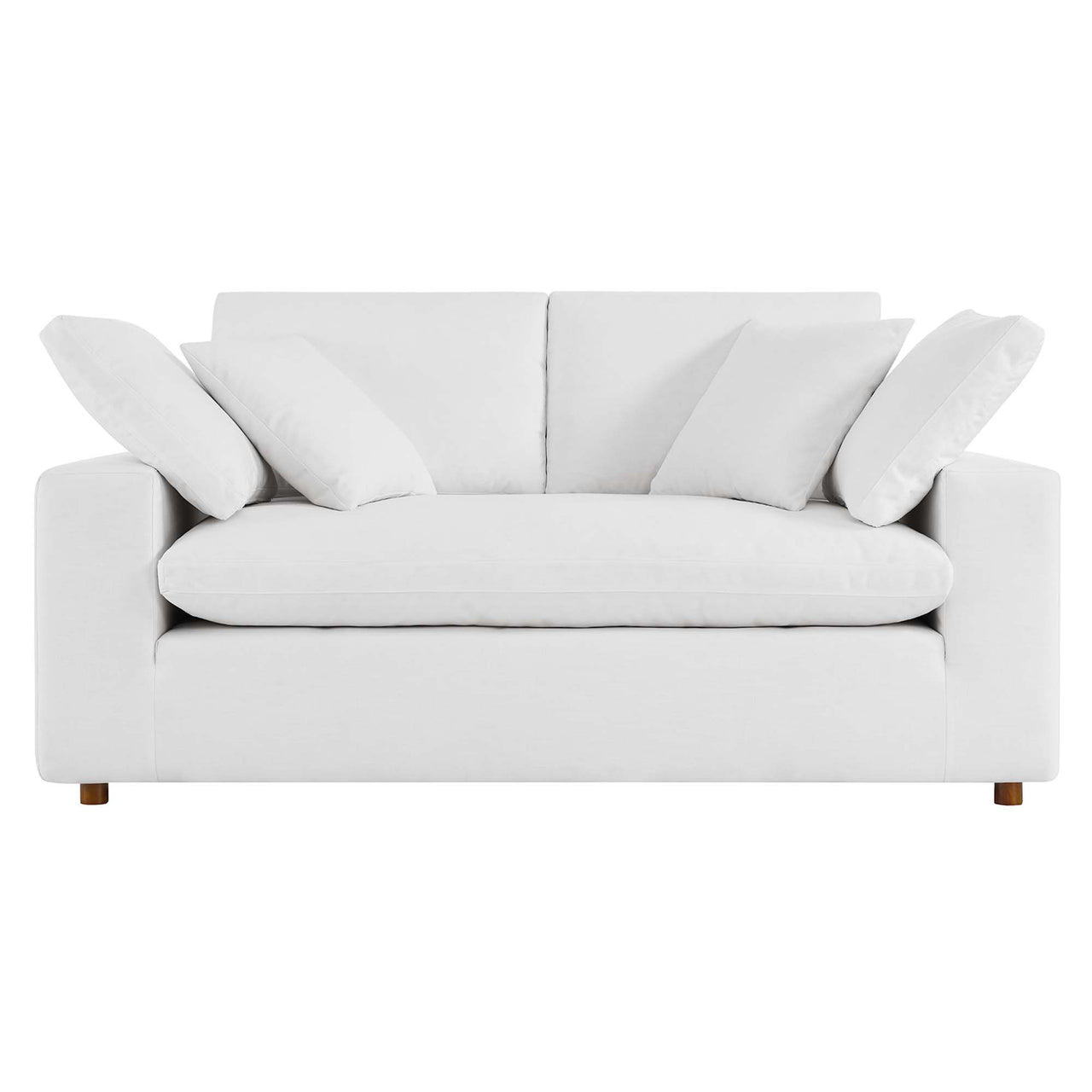 Angelic Cloudblend Loveseat, Pure White