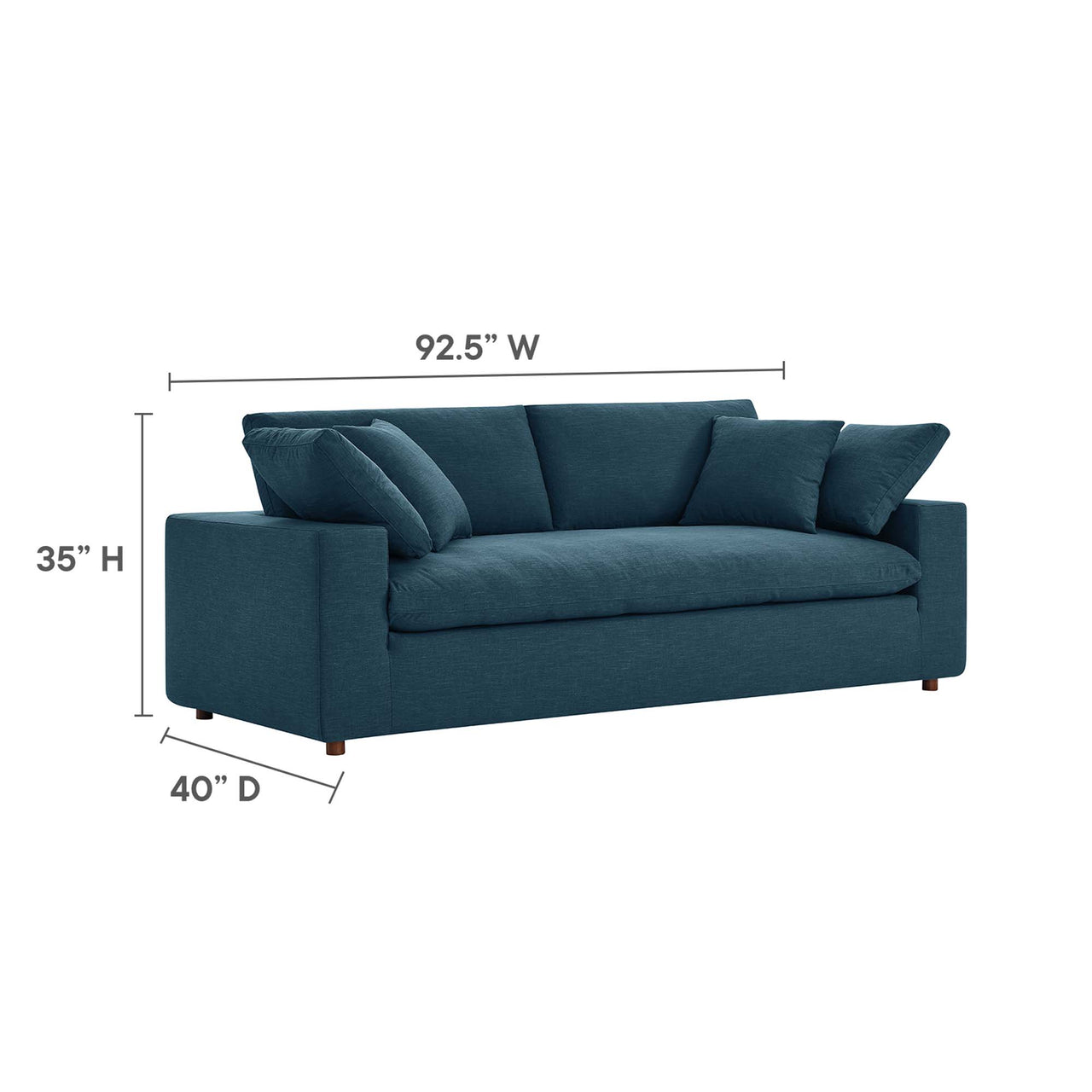 Angelic Cloudblend Sofa, Azure