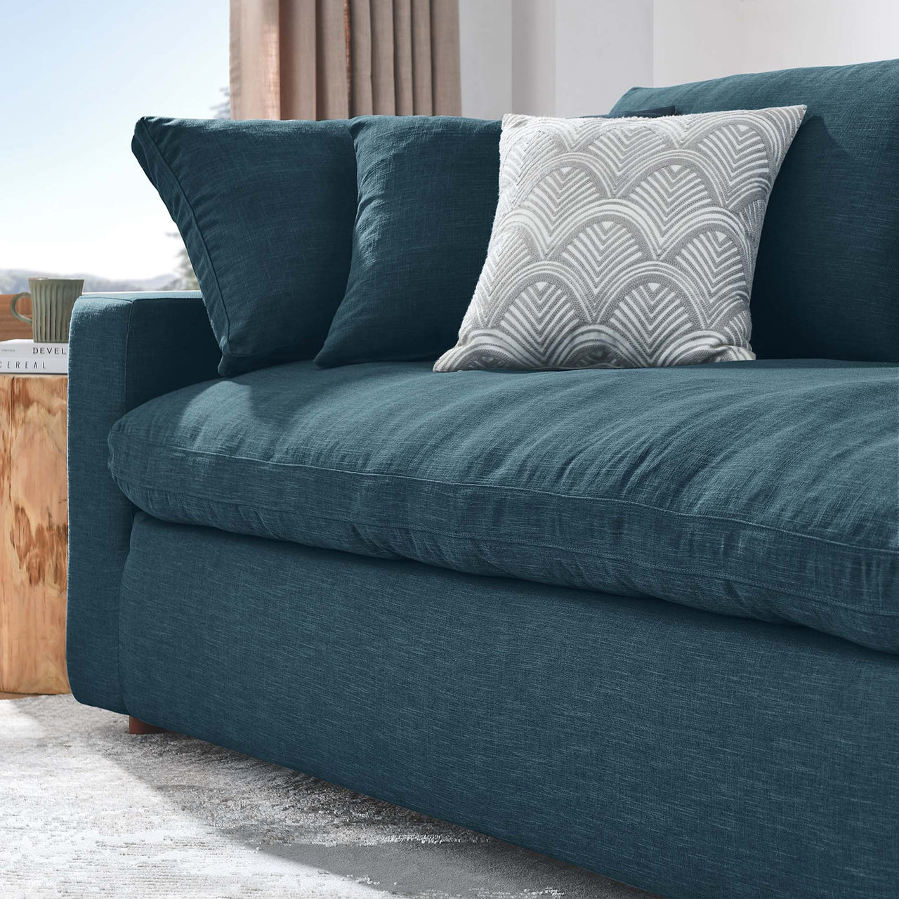 Angelic Cloudblend Sofa, Azure