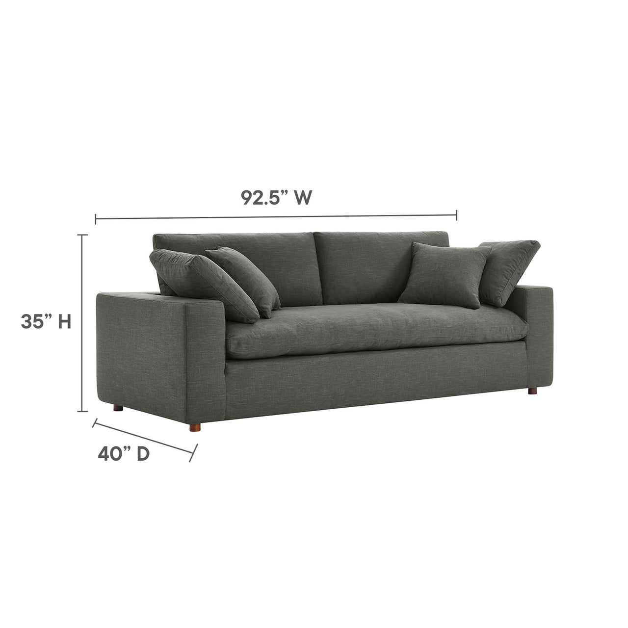 Angelic Cloudblend Sofa, Gray
