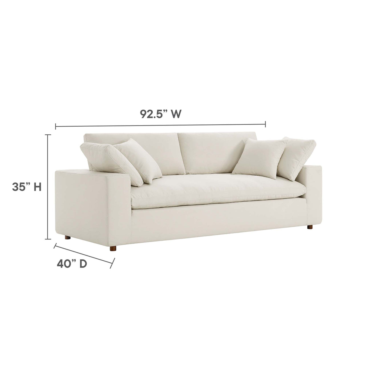 Angelic Cloudblend Sofa, Light Beige