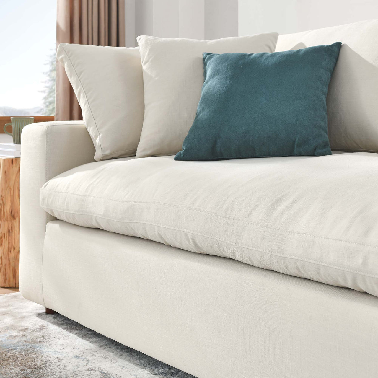 Angelic Cloudblend Sofa, Light Beige