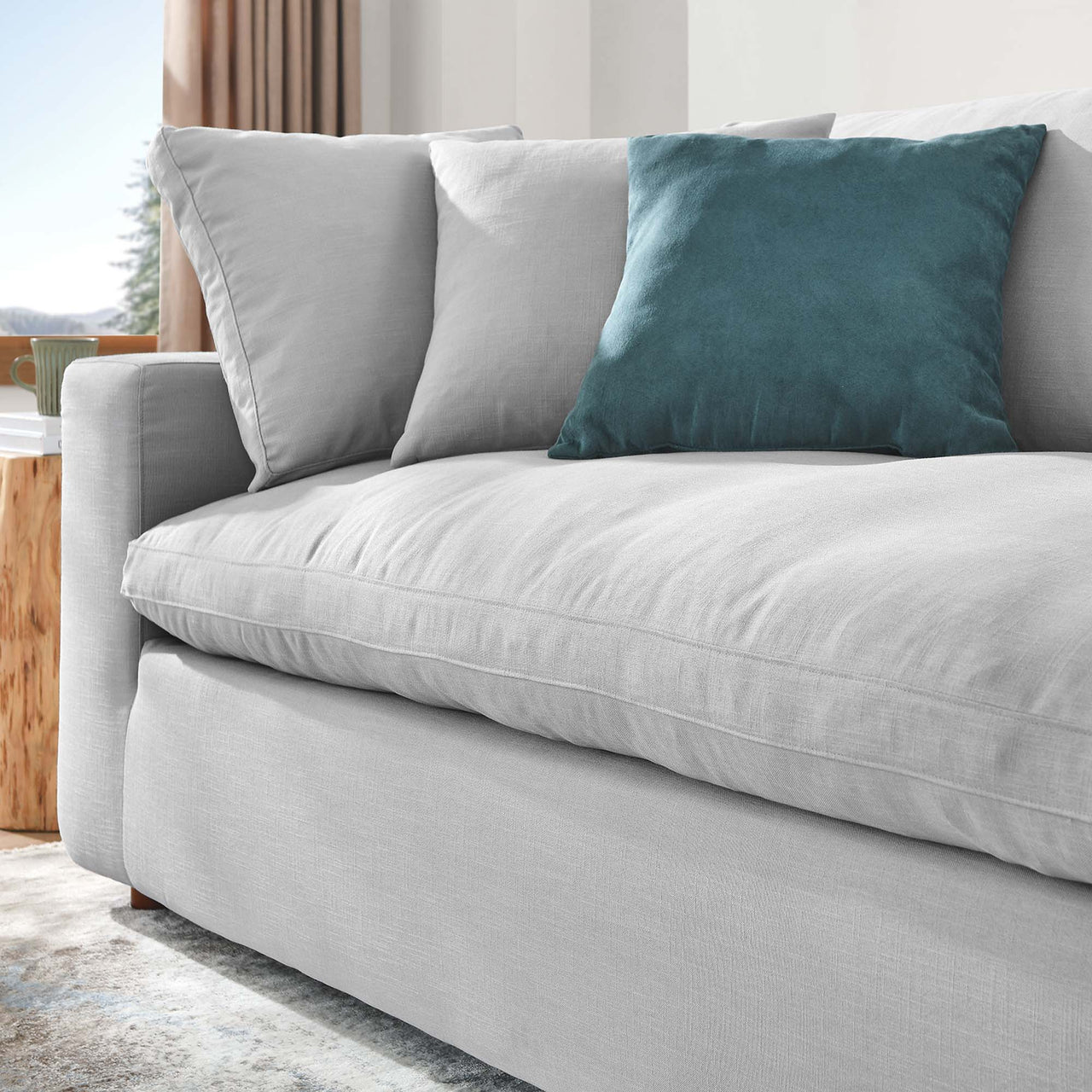 Angelic Cloudblend Sofa, Light Gray