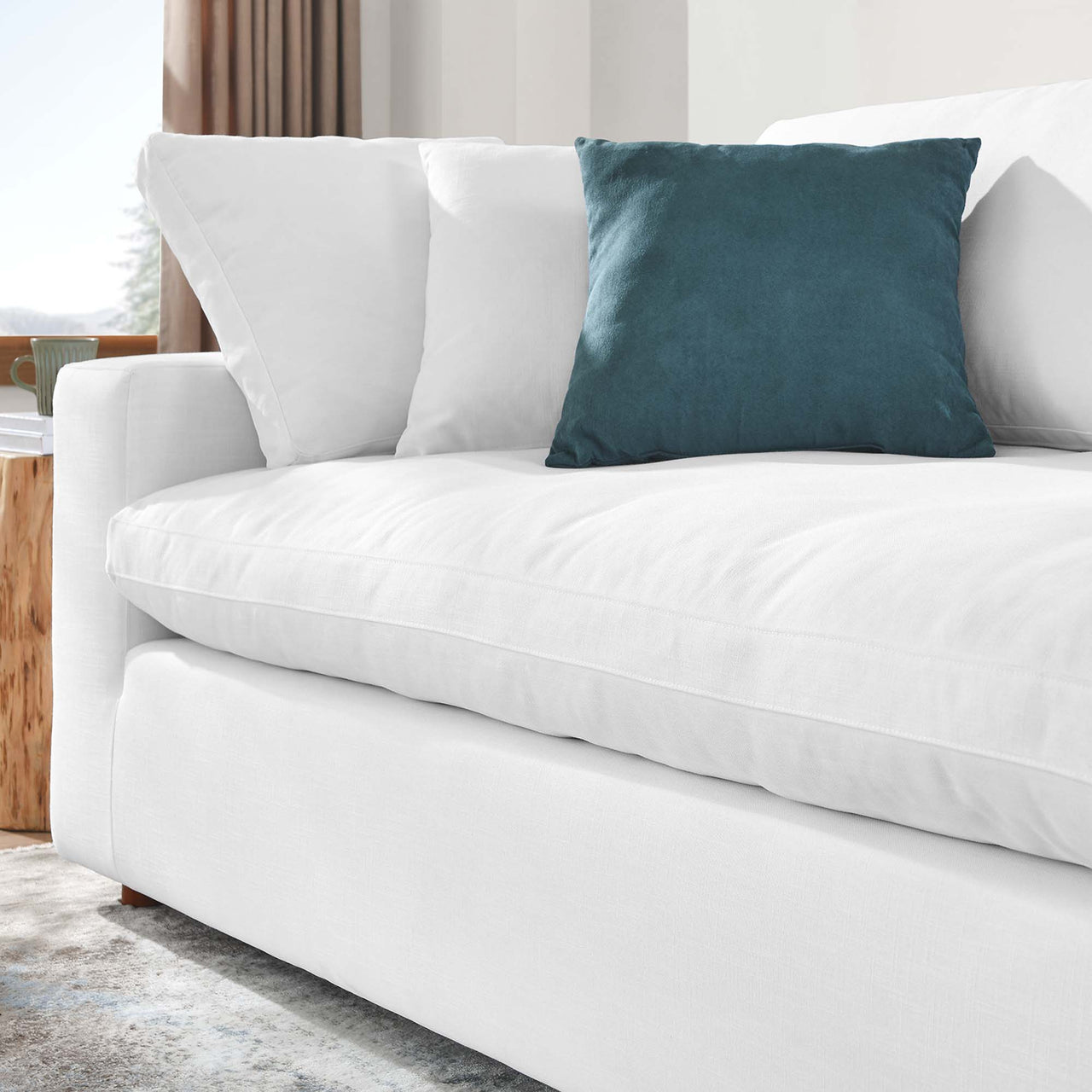 Angelic Cloudblend Sofa, Pure White