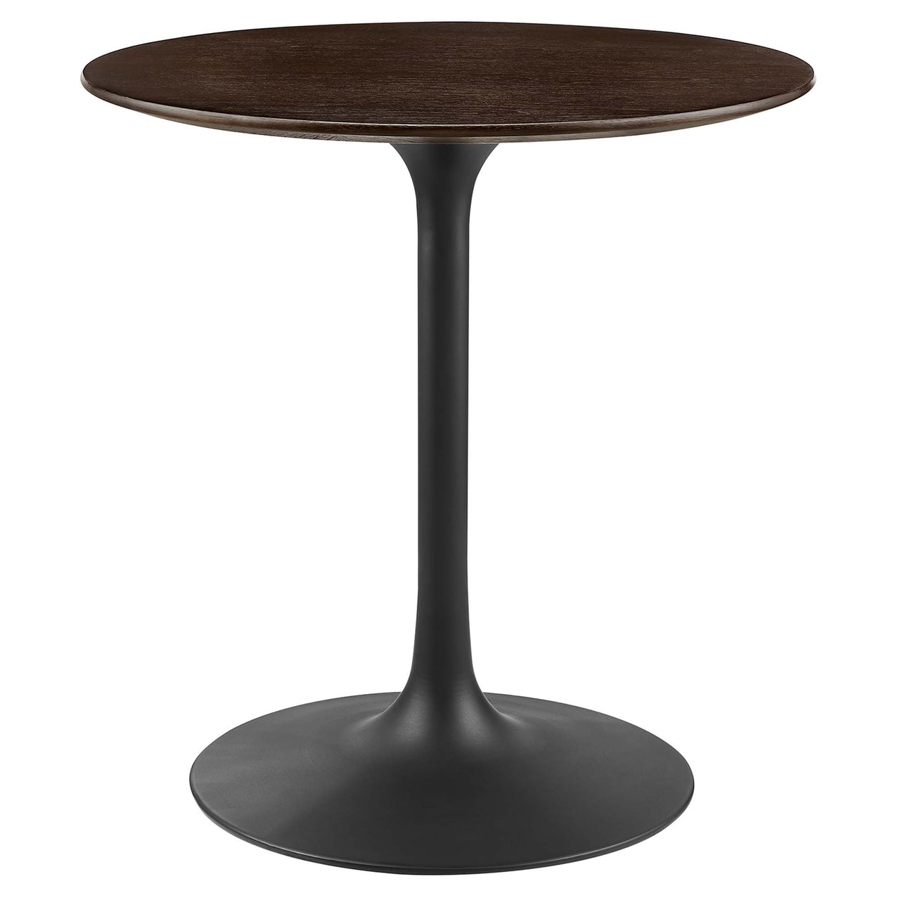 Ensemble Round Dining Table, Extra Small, Black & Cherry Walnut