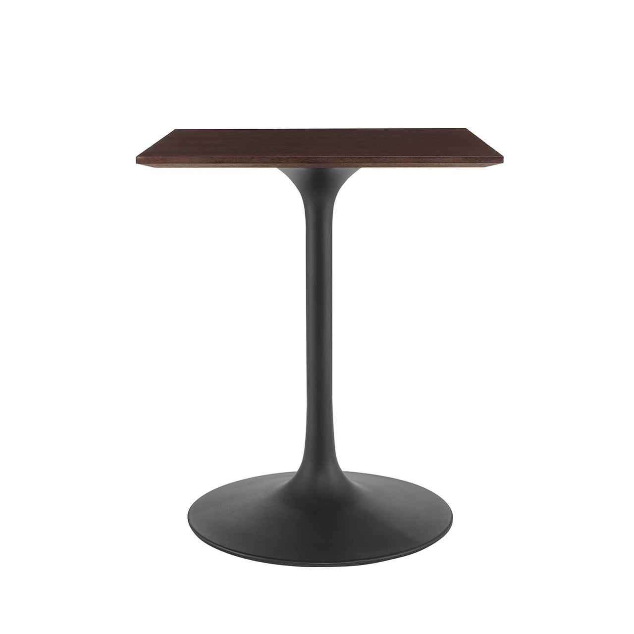 Ensemble Square Dining Table, Extra Small, Black & Cherry Walnut