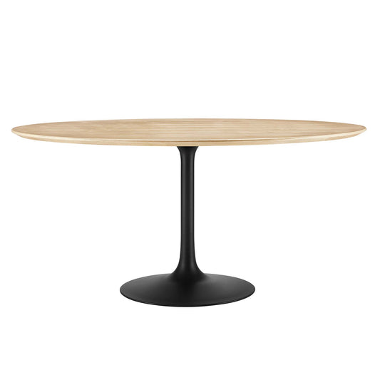 Ensemble Round Dining Table, XXL, Black & Natural Wood
