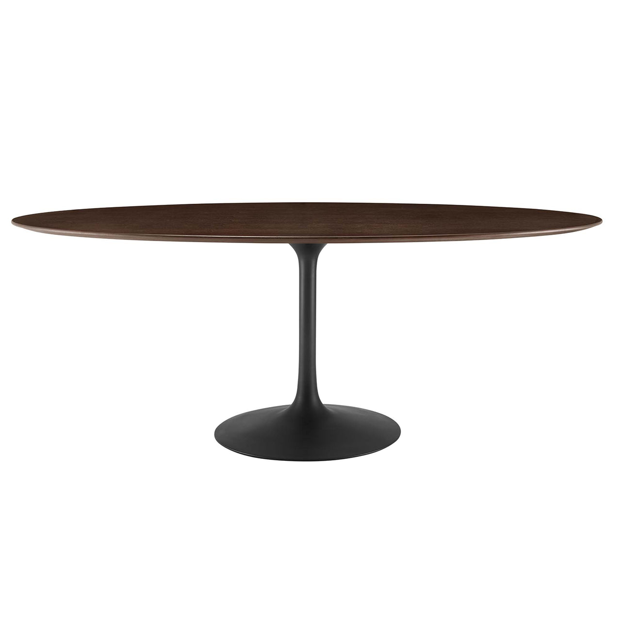 Ensemble Oval Dining Table, Extra Large, Black & Cherry Walnut