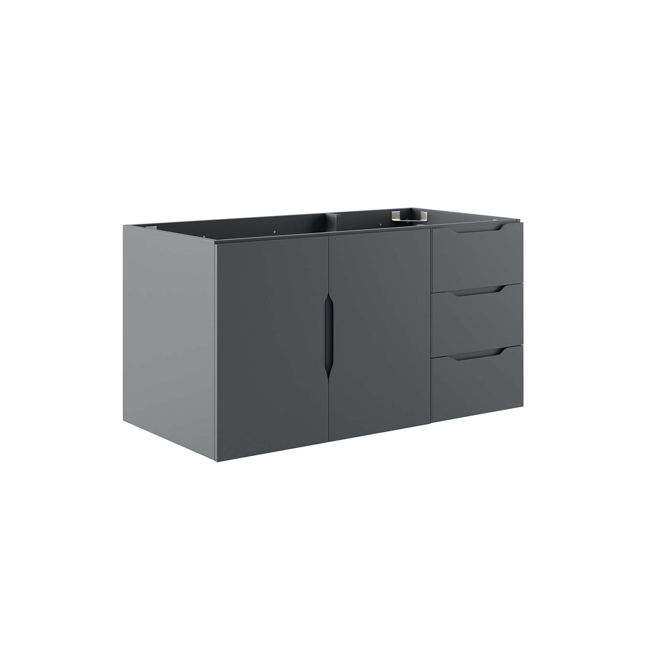 Verin Vanity Base with Storage, Large, Gray