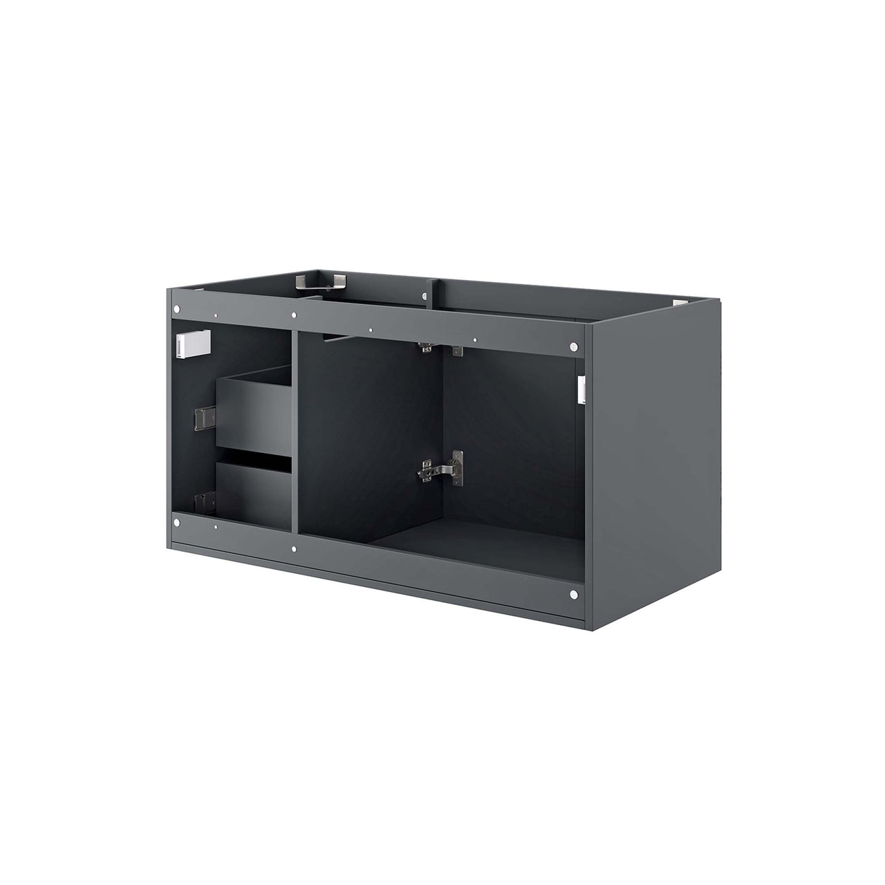 Verin Vanity Base with Storage, Large, Gray