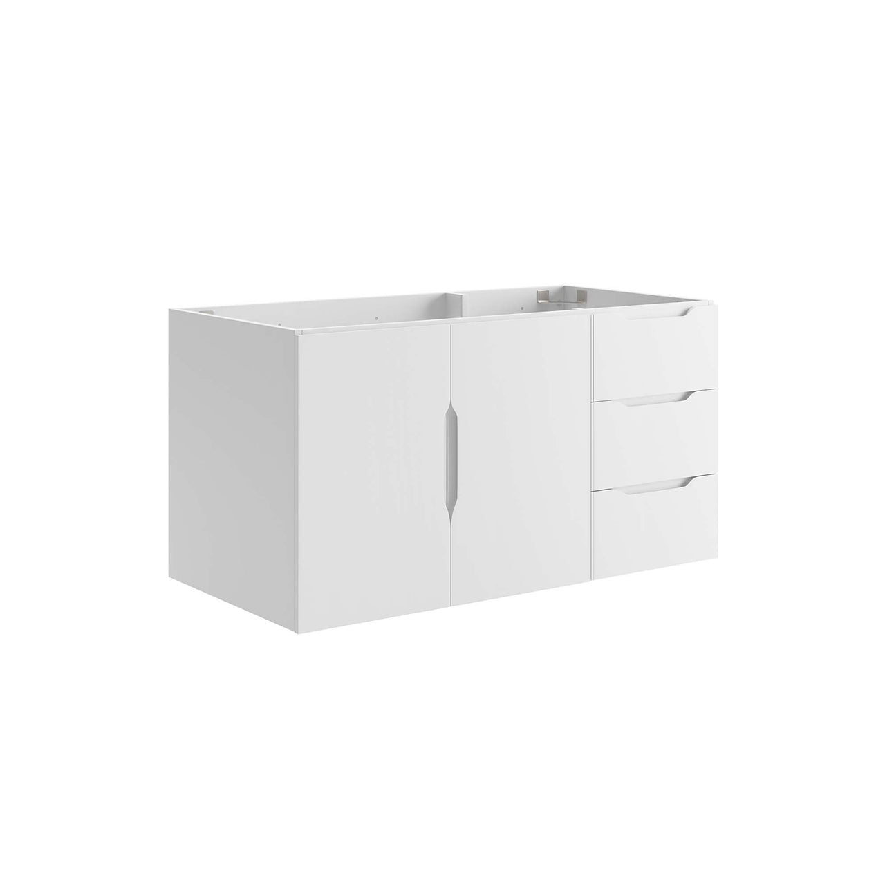 Verin Vanity Base with Storage, Large, White