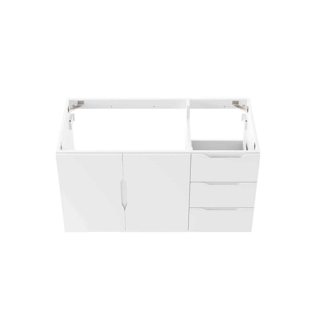 Verin Vanity Base with Storage, Large, White