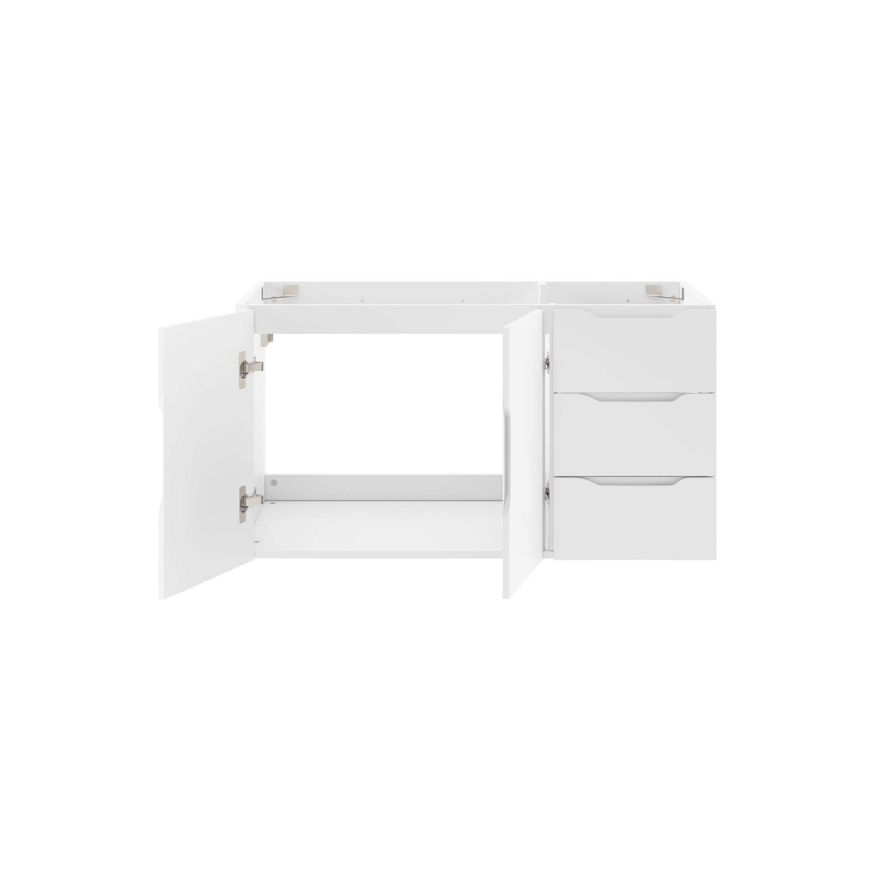 Verin Vanity Base with Storage, Large, White