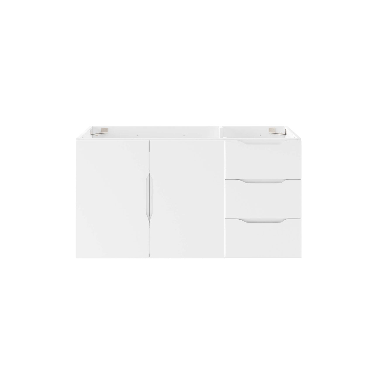 Verin Vanity Base with Storage, Large, White