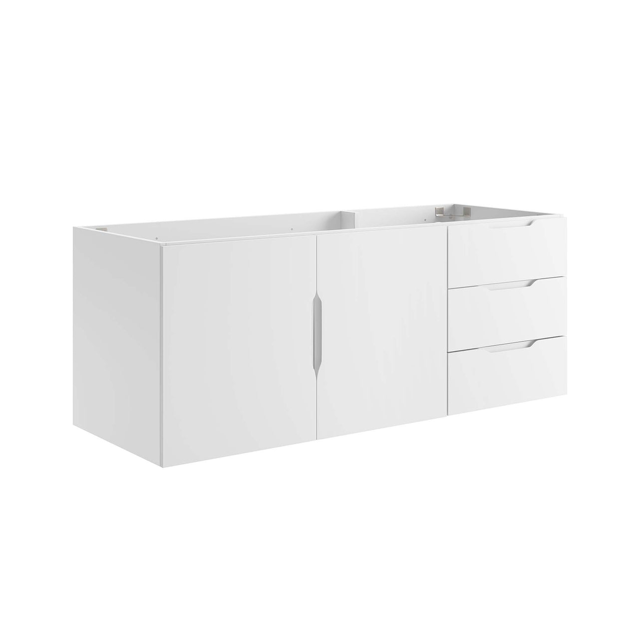 Verin Vanity Base with Storage (Single | Double Sink Compatible), Extra Large, White