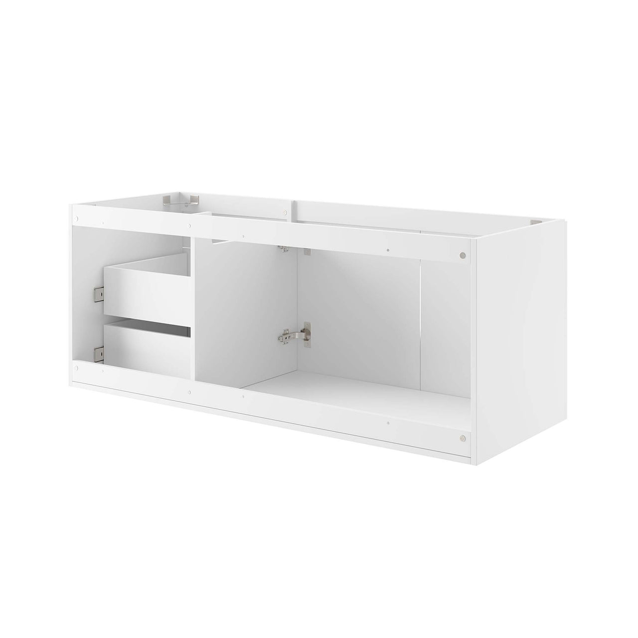Verin Vanity Base with Storage (Single | Double Sink Compatible), Extra Large, White