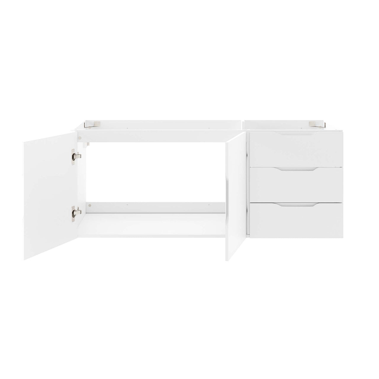 Verin Vanity Base with Storage (Single | Double Sink Compatible), Extra Large, White