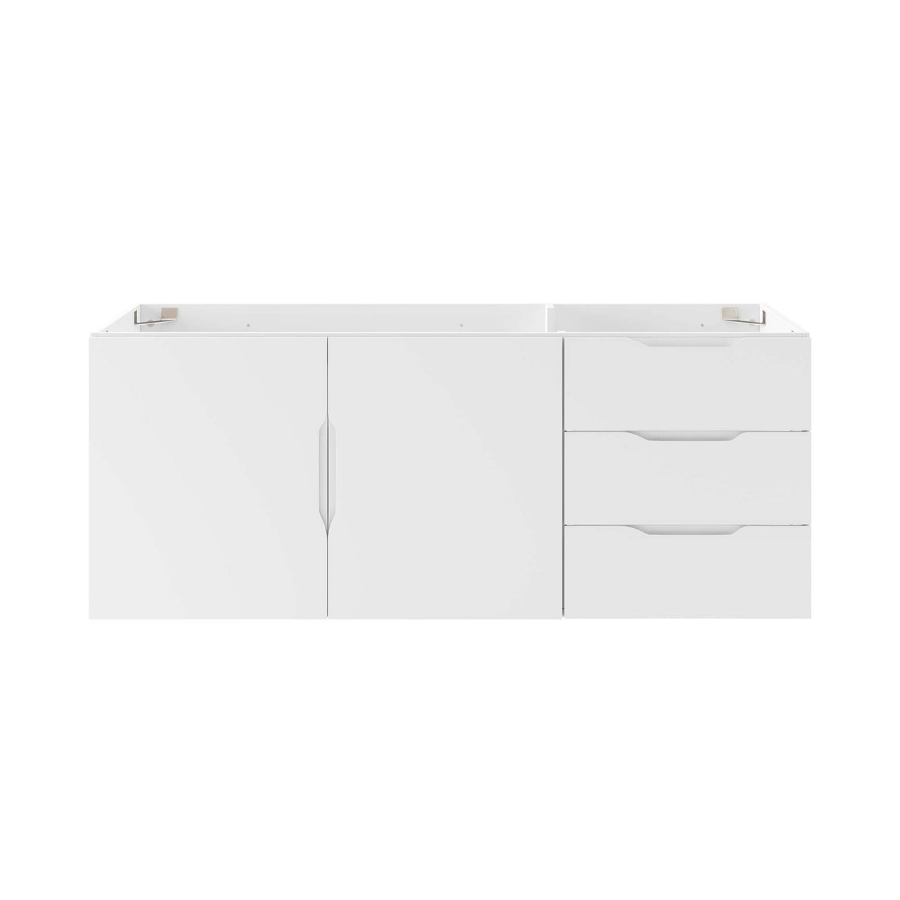Verin Vanity Base with Storage (Single | Double Sink Compatible), Extra Large, White