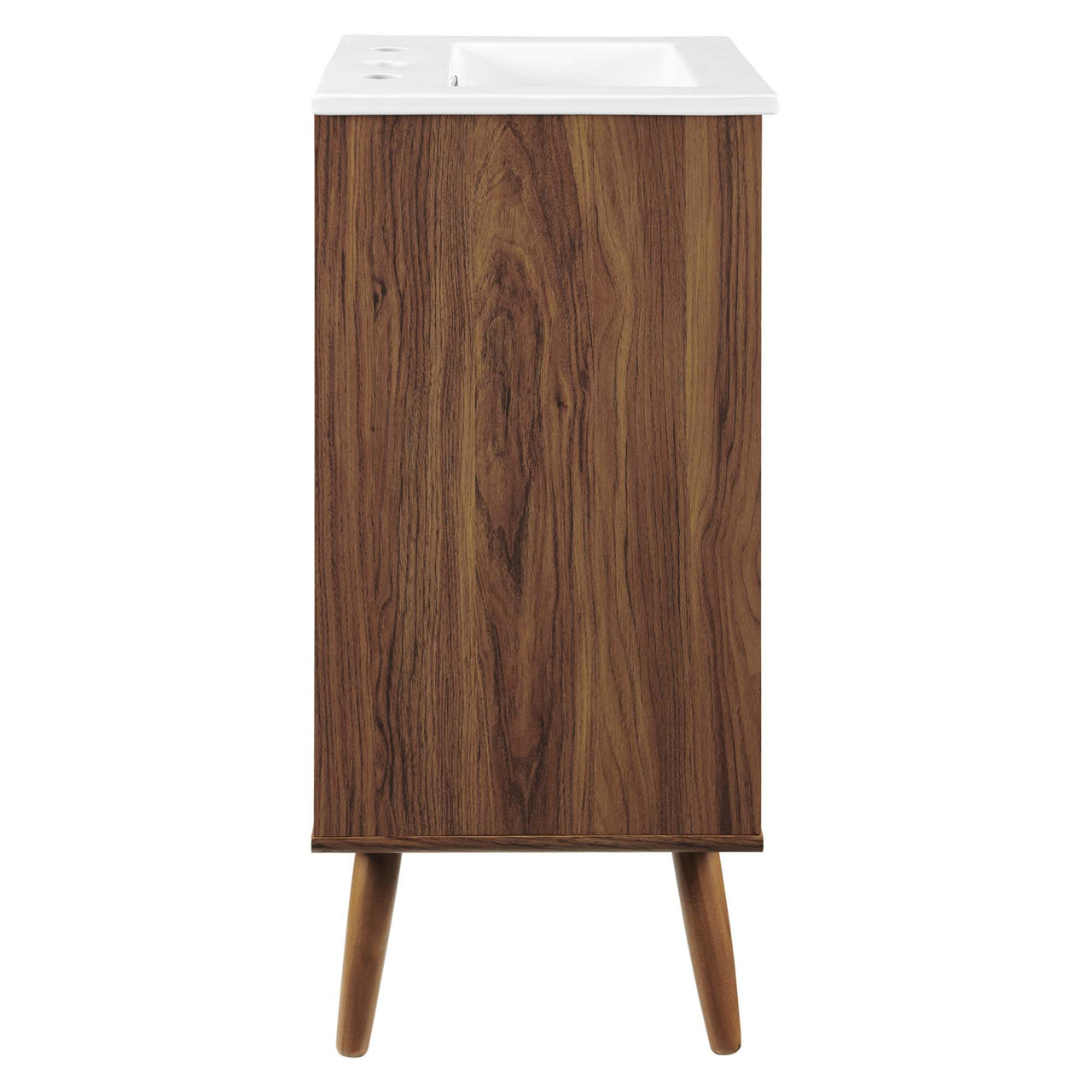 Erisen Vanity Unit, Extra Small, Walnut & White