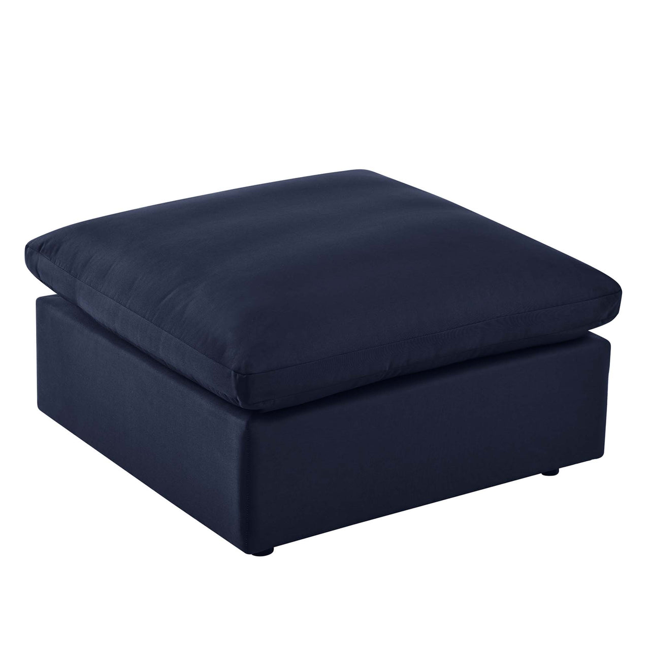 Angelic Alfresco Ottoman | Outdoor Modular Sectional Component, Navy