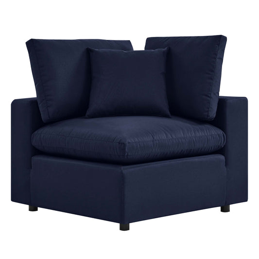 Angelic Alfresco Corner Chair | Outdoor Modular Sectional Component, Navy