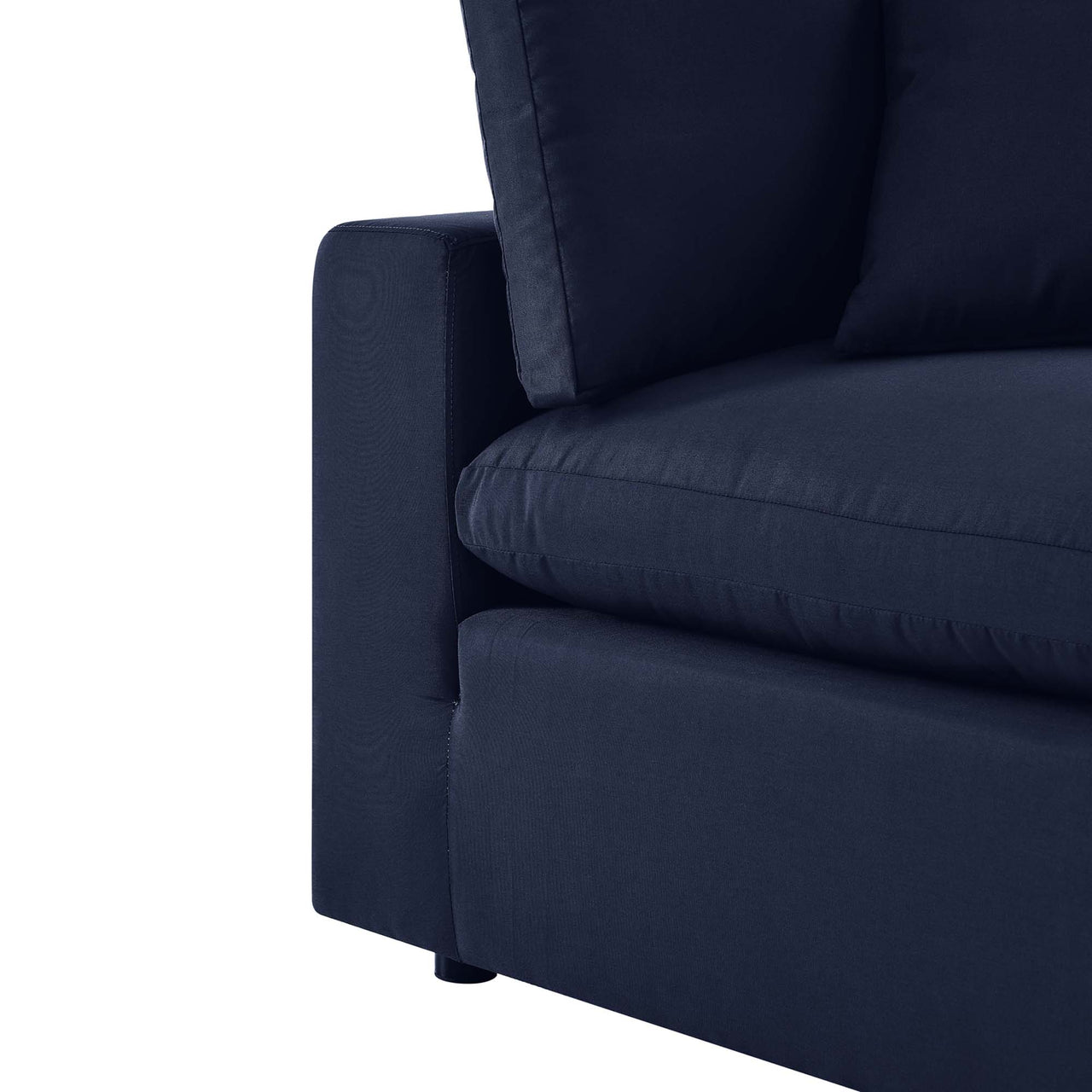 Angelic Alfresco Corner Chair | Outdoor Modular Sectional Component, Navy