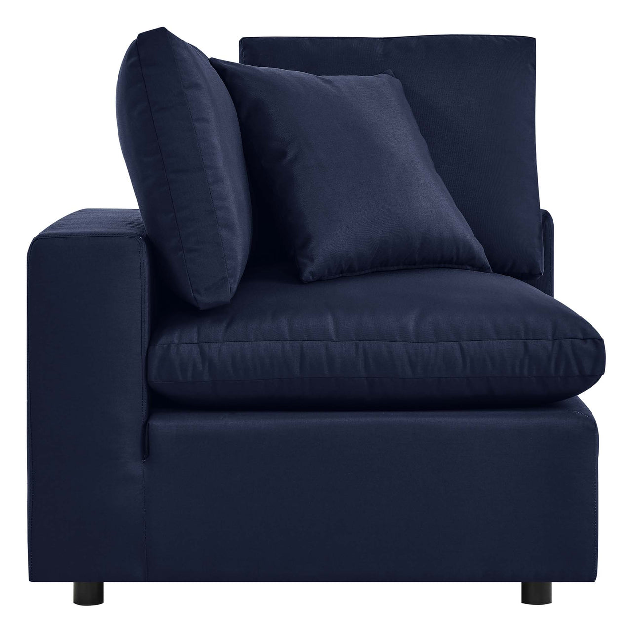 Angelic Alfresco Corner Chair | Outdoor Modular Sectional Component, Navy