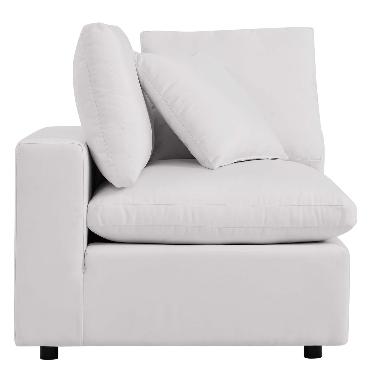 Angelic Alfresco Corner Chair | Outdoor Modular Sectional Component, White
