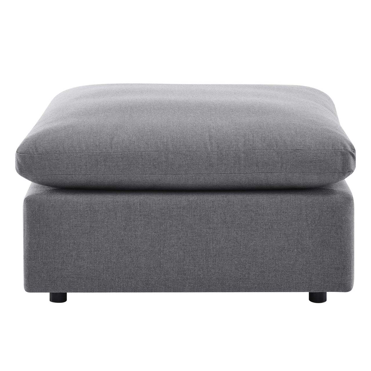 Angelic Sunbrella® Alfresco Ottoman | Outdoor Modular Sectional Component, Gray