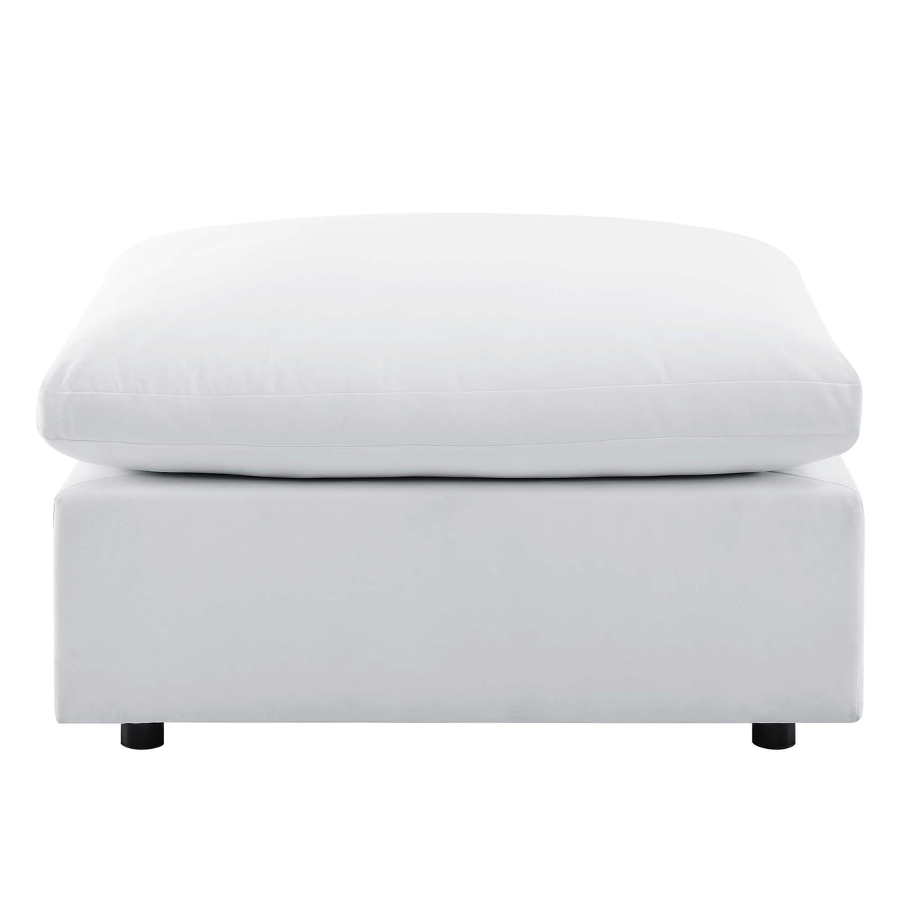 Angelic Sunbrella® Alfresco Ottoman | Outdoor Modular Sectional Component, White