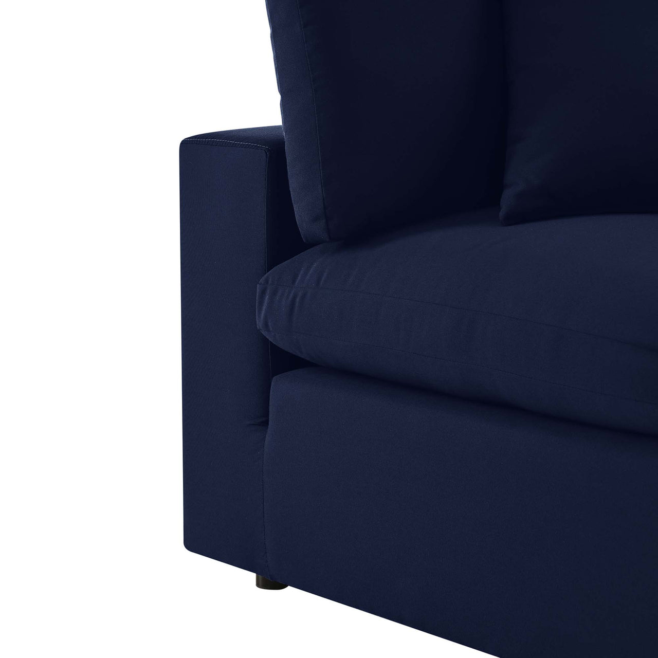 Angelic Sunbrella® Alfresco Corner Chair | Outdoor Modular Sectional Component, Navy