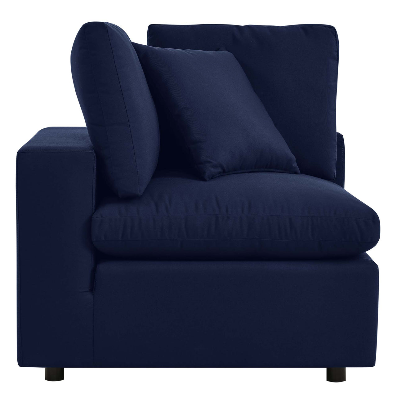 Angelic Sunbrella® Alfresco Corner Chair | Outdoor Modular Sectional Component, Navy