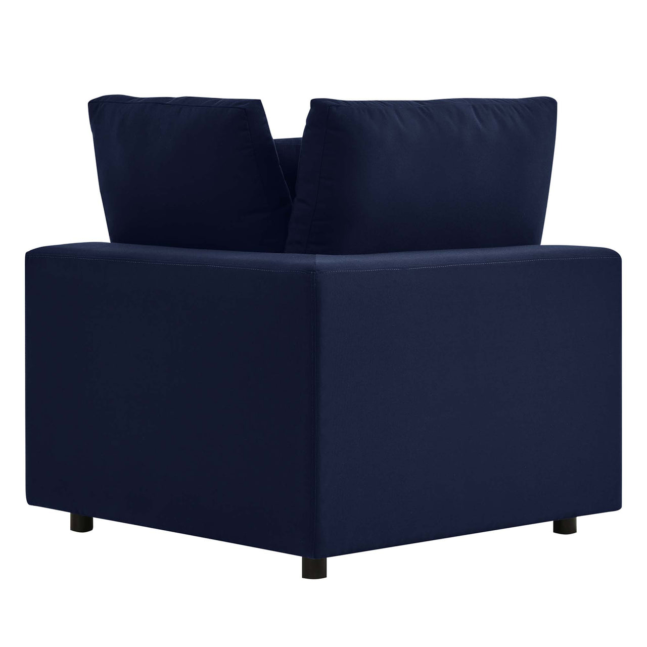 Angelic Sunbrella® Alfresco Corner Chair | Outdoor Modular Sectional Component, Navy