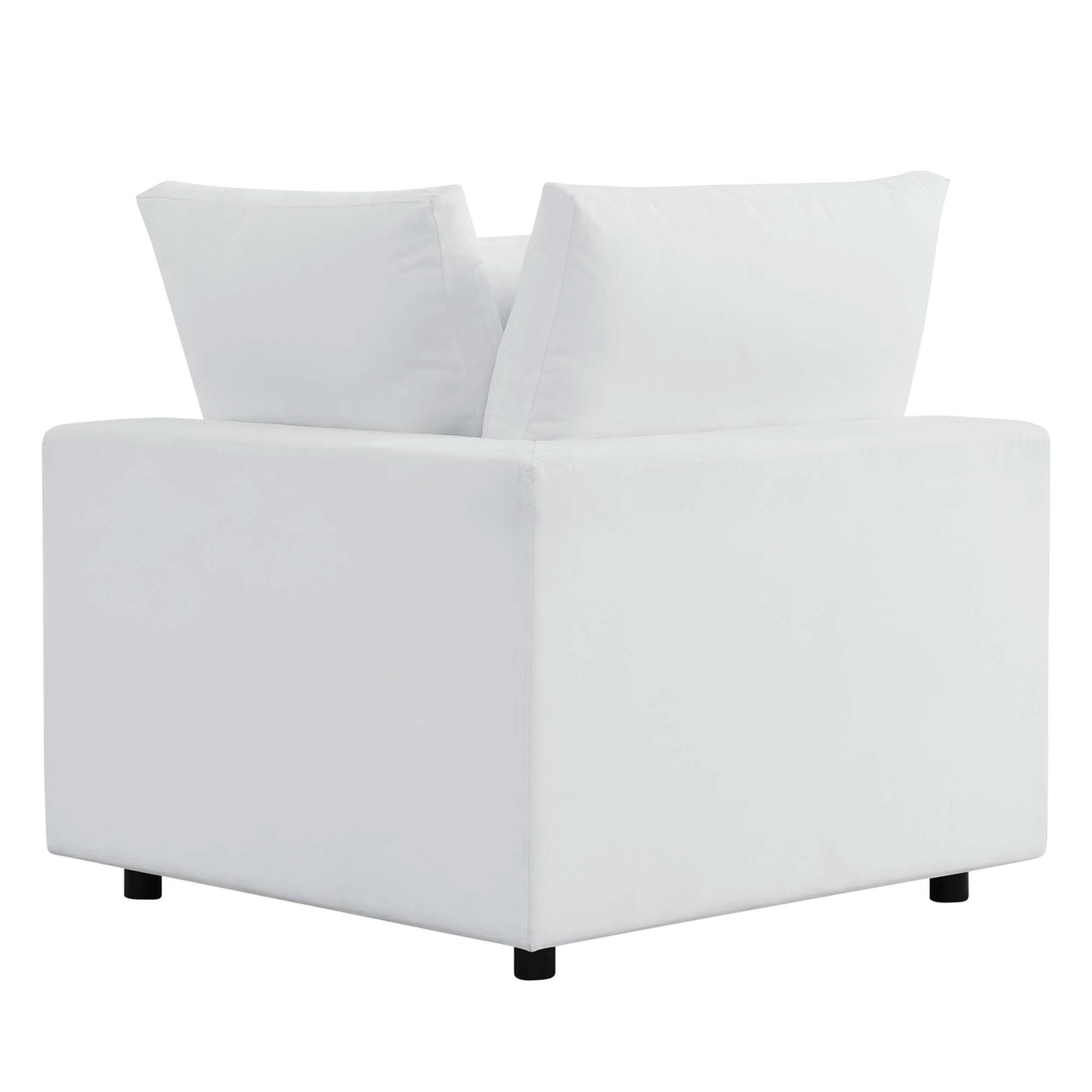 Angelic Sunbrella® Alfresco Corner Chair | Outdoor Modular Sectional Component, White