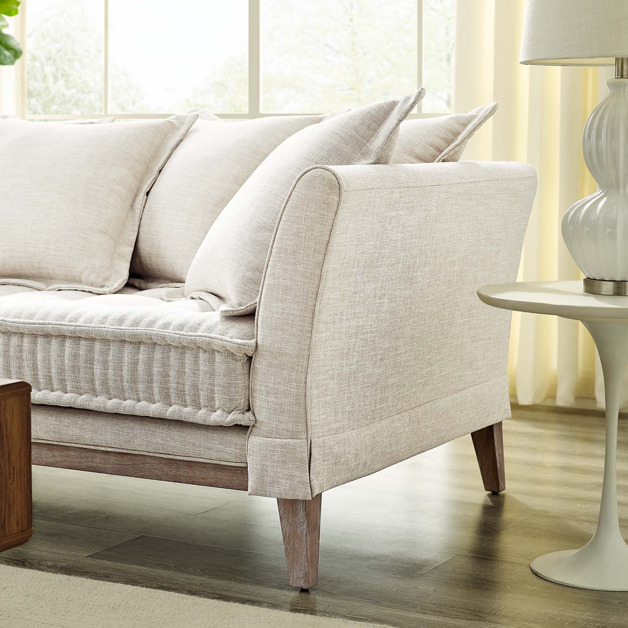 Reese Fabric Sofa, Beige