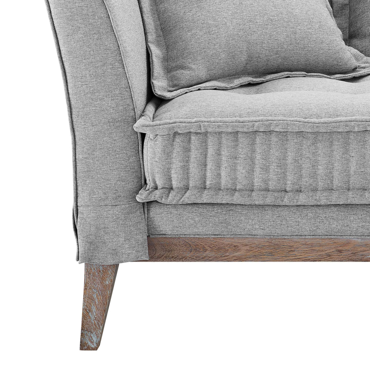 Reese Fabric Sofa, Light Gray