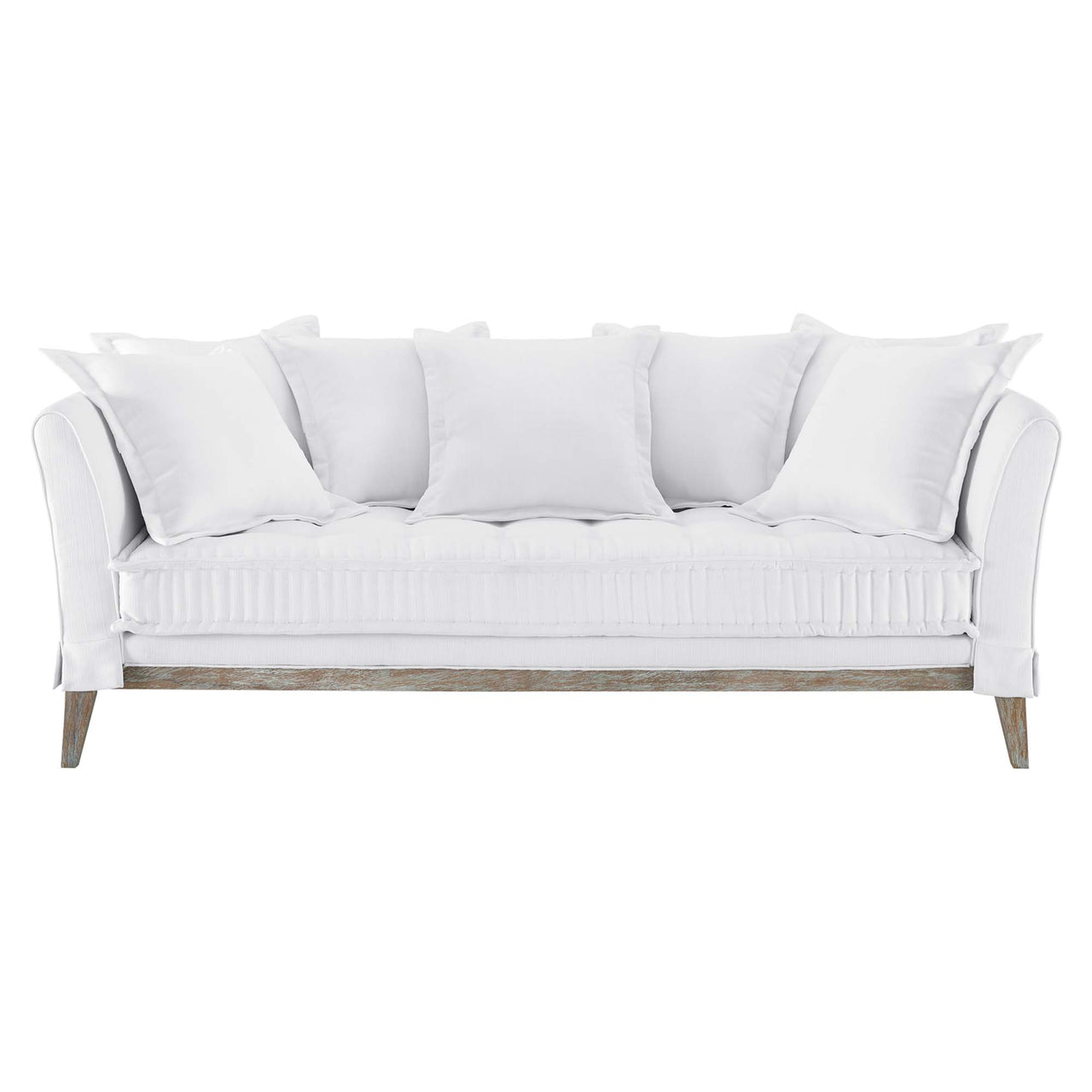 Reese Fabric Sofa, White