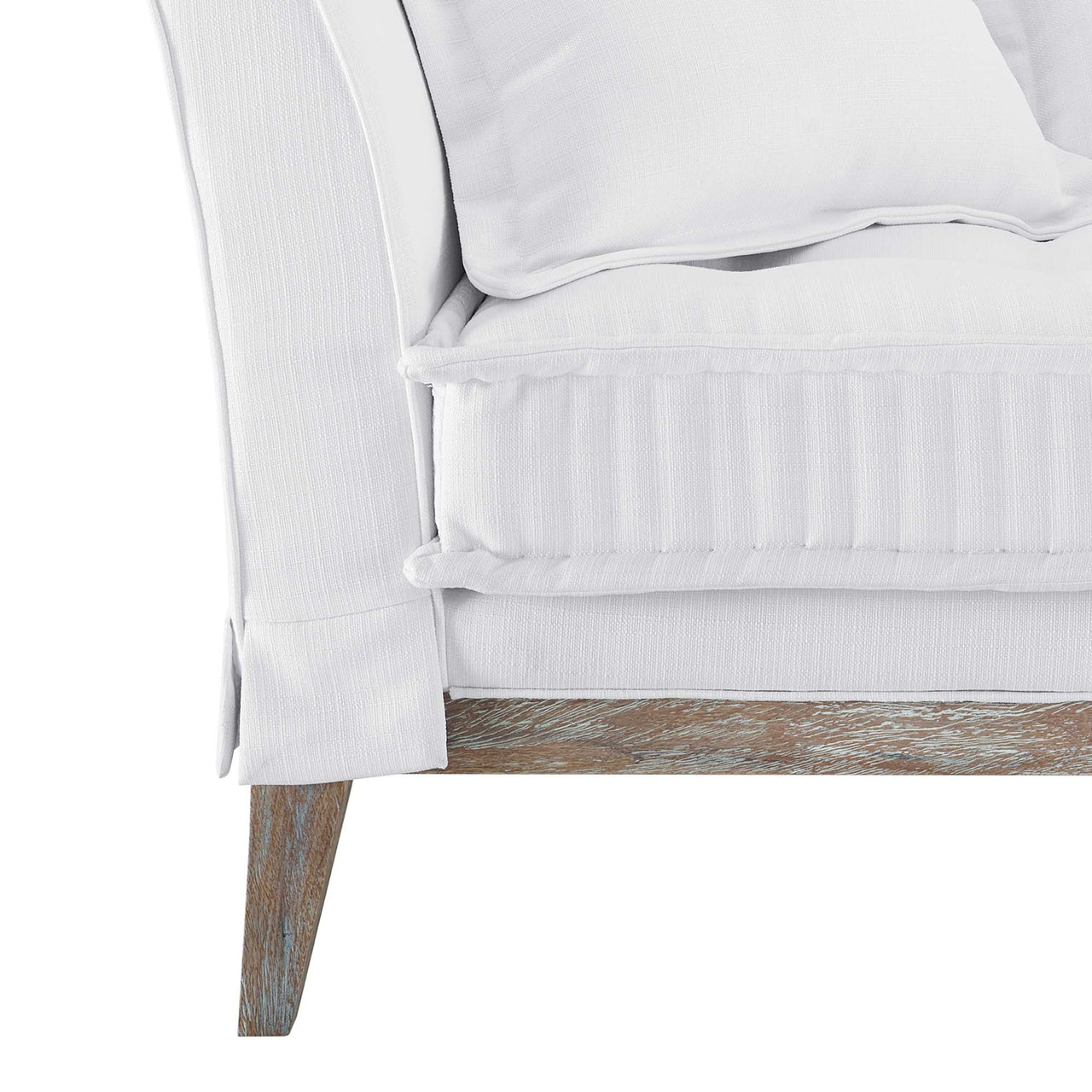 Reese Fabric Sofa, White