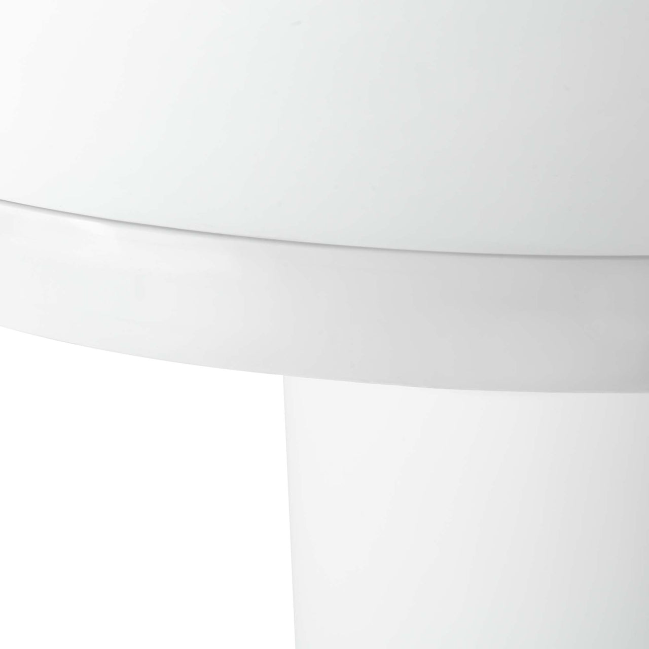 Orrin Round Dining Table, White