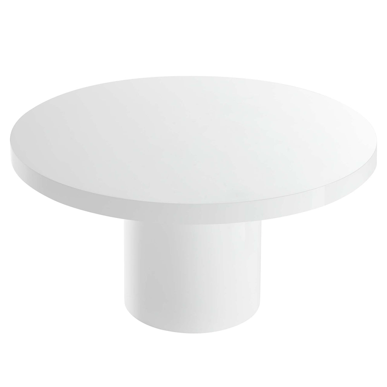 Orrin Round Dining Table, White