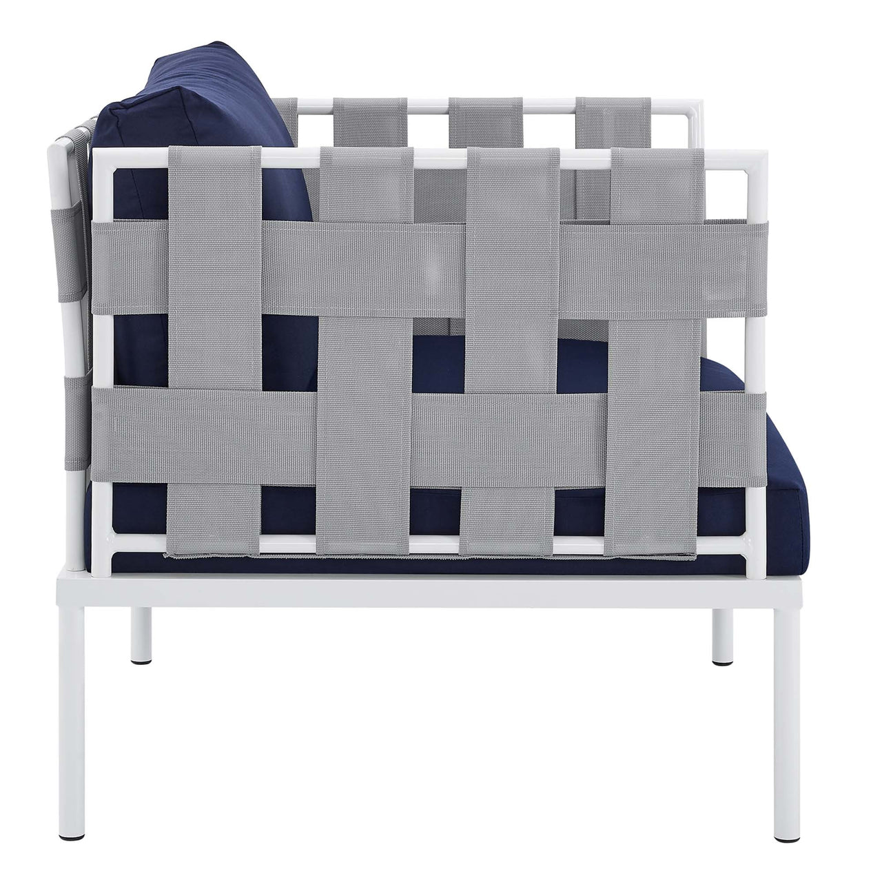 Harmonize 6-Piece Sunbrella® Alfresco Seating Set, Gray & Navy