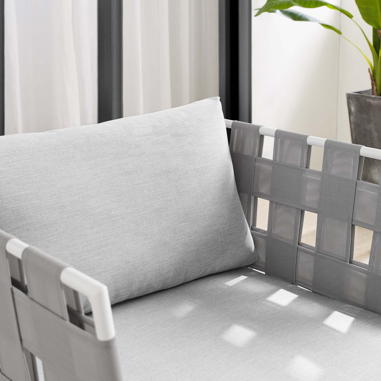 Harmonize Sunbrella® Alfresco Armchair, Gray