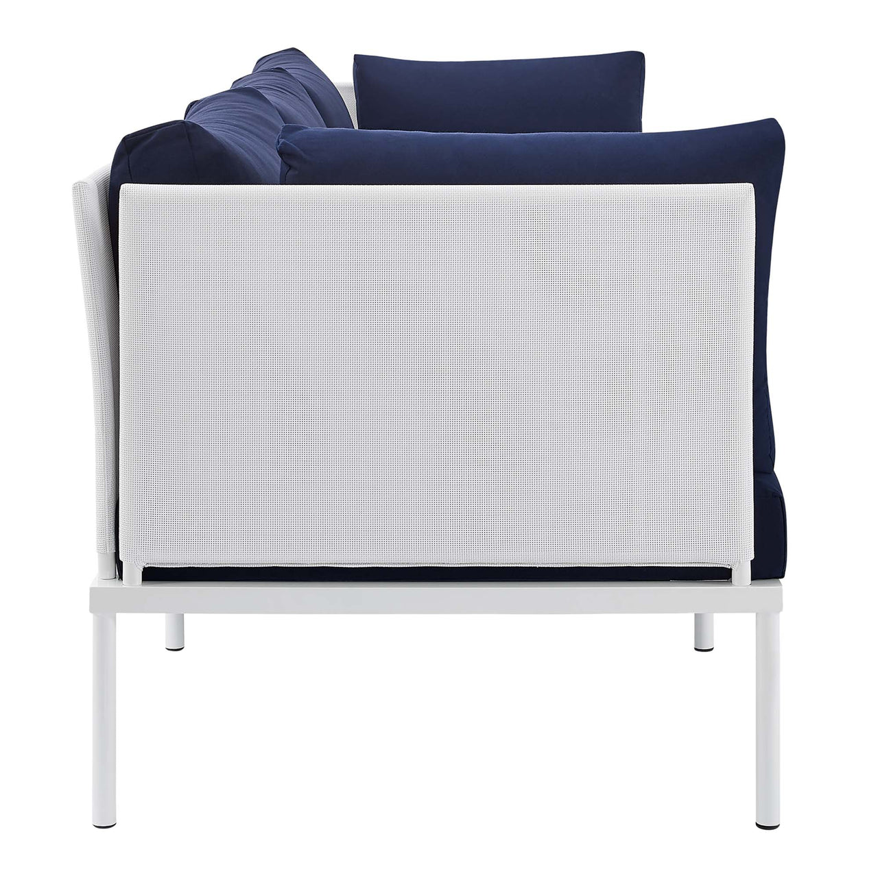 Harmonize Sunbrella® Alfresco Sofa, White & Navy