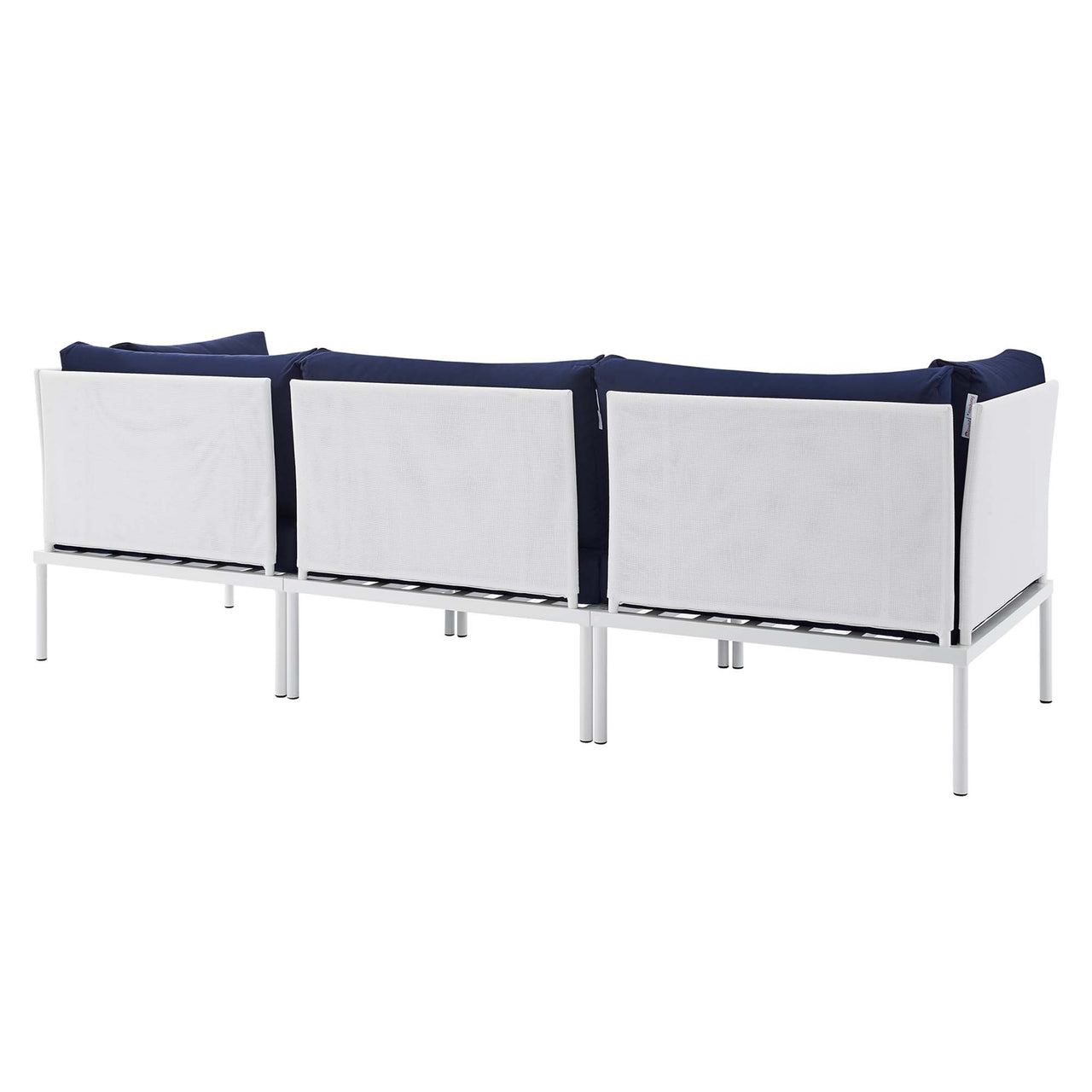 Harmonize Sunbrella® Alfresco Sofa, White & Navy