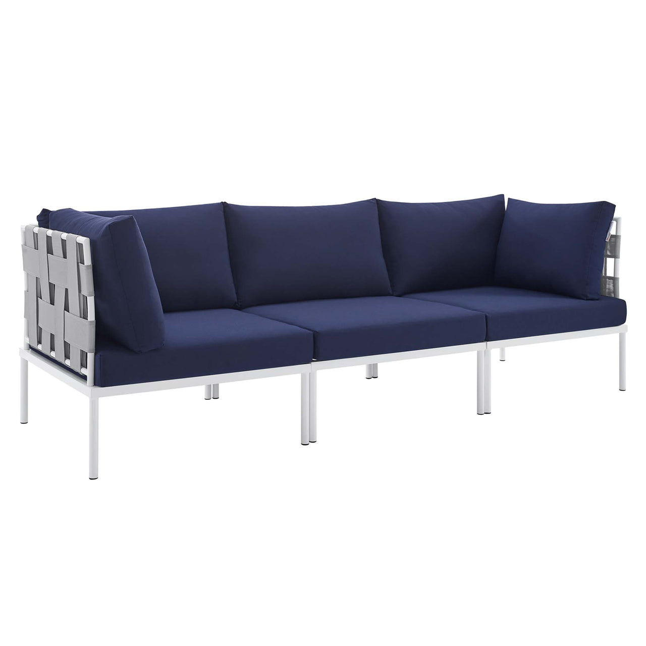 Harmonize Sunbrella® Alfresco Sofa, Gray & Navy